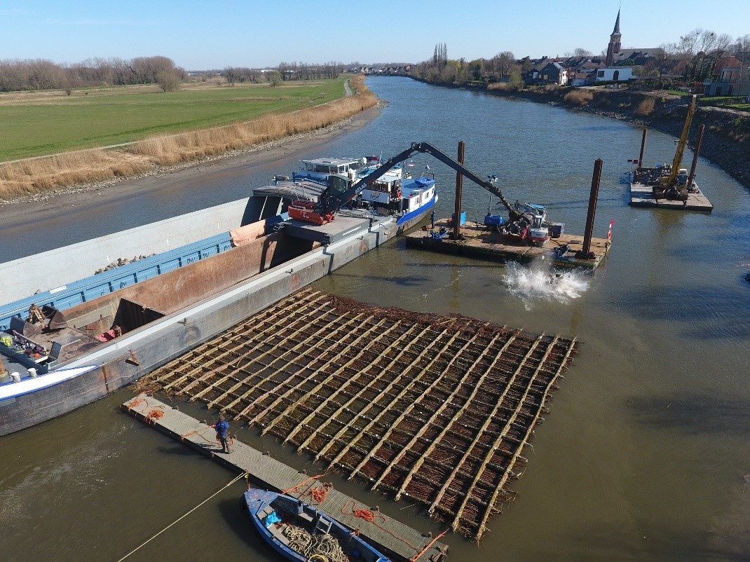 Werken Scheldeoever Wichelen gaan volgende fase in (1)_WILGENMATTEN_BECHERMEN