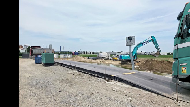 Tijdelijke weegbrug RDS